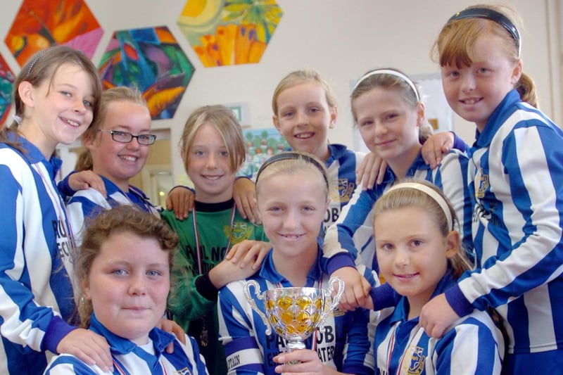 The St Bega's girl's football team in 2007. Can you spot someone you know?
