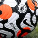 Nike Strike Aerowsculpt Official Premier League match ball. (Photo by Lewis Storey/Getty Images)