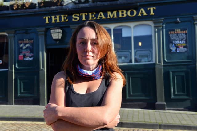 Steamboat landlady Kath Brain says her pub's capacity, which is around 200 in normal times, will end up as low as 24 if 24 people from different households walk in and cannot sit at tables together.