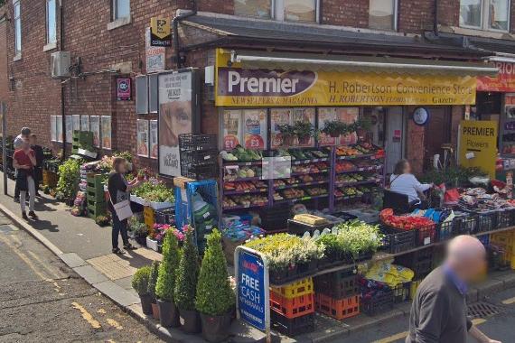 H Robertson Convenience Store on Alnwick Road in South Shields has a florist section. The store has a 4.4 rating from 11 reviews.