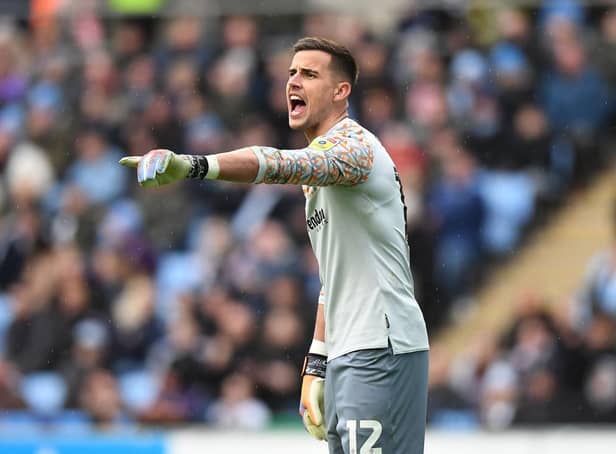 Karl Darlow of Hull City during the Sky Bet Championship match between Coventry City and Hull City at The Coventry Building Society Arena on March 11, 2023 in Coventry, England. (Photo by Tony Marshall/Getty Images)