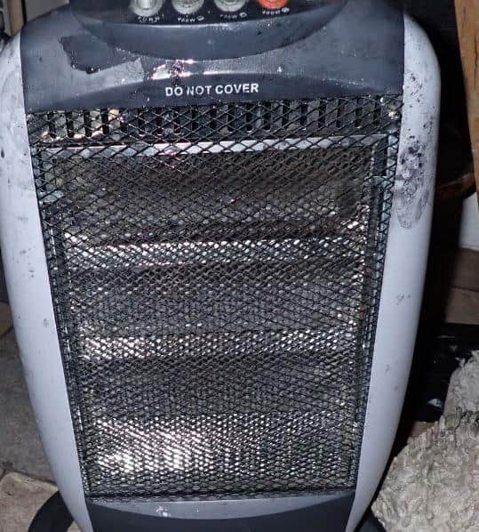 Never cover electric heaters