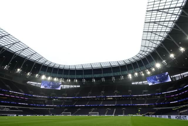 A general view inside the stadium prior to the Premier League match between Tottenham Hotspur and Crystal Palace at Tottenham Hotspur Stadium on December 26, 2021 in London, England. (Photo by Paul Harding/Getty Images)