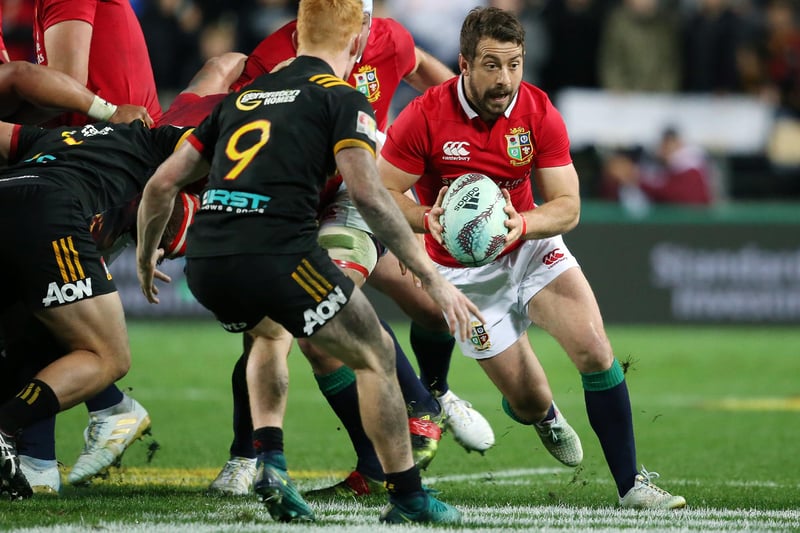 Jedburgh's Greig Laidlaw, pictured playing against the Waikato Chiefs in Hamilton in New Zealand in 2017, was called up as a replacement for England's Ben Youngs (Photo: Michael Bradley/AFP via Getty Images)