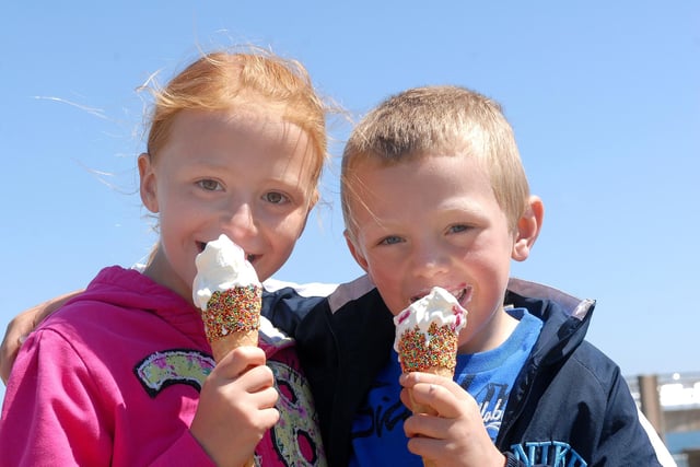 You can't lick a tasty ice cream on a hot day in South Shields. But who are the youngsters tucking into a cone in 2010?