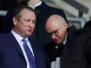 Lee Charnley, right, and former owner Mike Ashley last year.