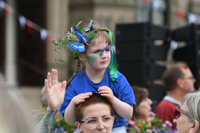 The South Shields carnival parade on Saturday.