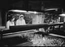 Women at work in the packing department of the Wear Flint Glass Works, Sunderland 1961. © Historic England Archive.