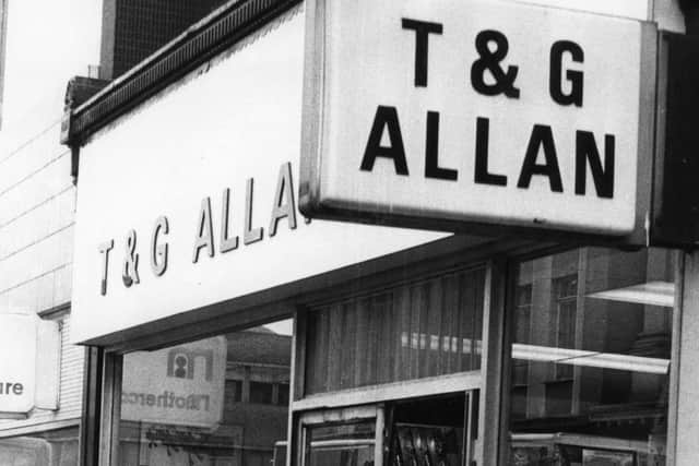 Shoppers outside T & G Allan in King Street in 1977. Was the shop on your must-visit list?