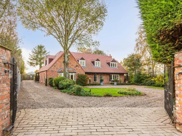 Accompanied by private land spanning almost an acre, this four bedroom property is worth £750,000.