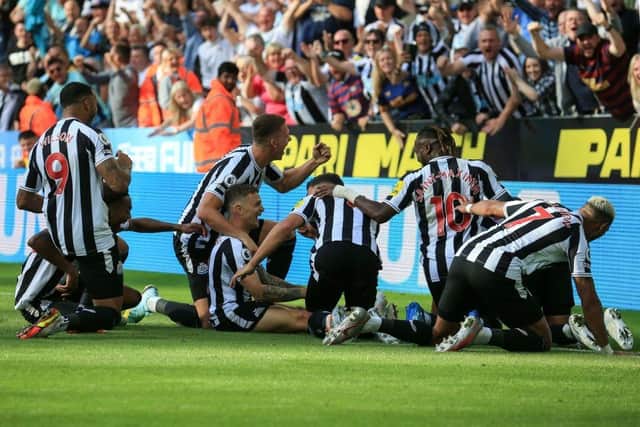 Newcastle United return to action after their draw with Manchester City when they face Tranmere Rovers (Photo by LINDSEY PARNABY/AFP via Getty Images)