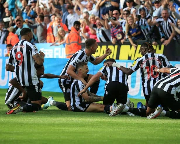 Newcastle United return to action after their draw with Manchester City when they face Tranmere Rovers (Photo by LINDSEY PARNABY/AFP via Getty Images)