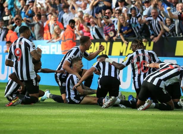 Newcastle United return to action after their draw with Manchester City when they face Tranmere Rovers (Photo by LINDSEY PARNABY/AFP via Getty Images)