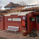 Extensive damage to South Shields and Westoe Club caused by Storm Arwen.

Picture by Duncan Murray.