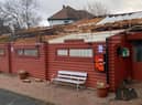 Extensive damage to South Shields and Westoe Club caused by Storm Arwen.

Picture by Duncan Murray.