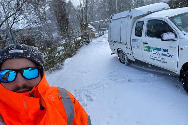 Roddy Perryman, a production operator for Northumbrian Water, has been out in all weathers in the course of his duties.