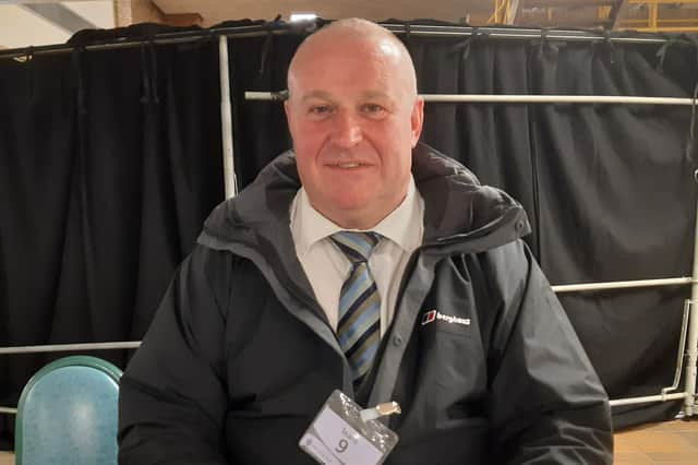 Councillor David Kennedy on election night, after claiming a seat in the Primrose ward from Labour