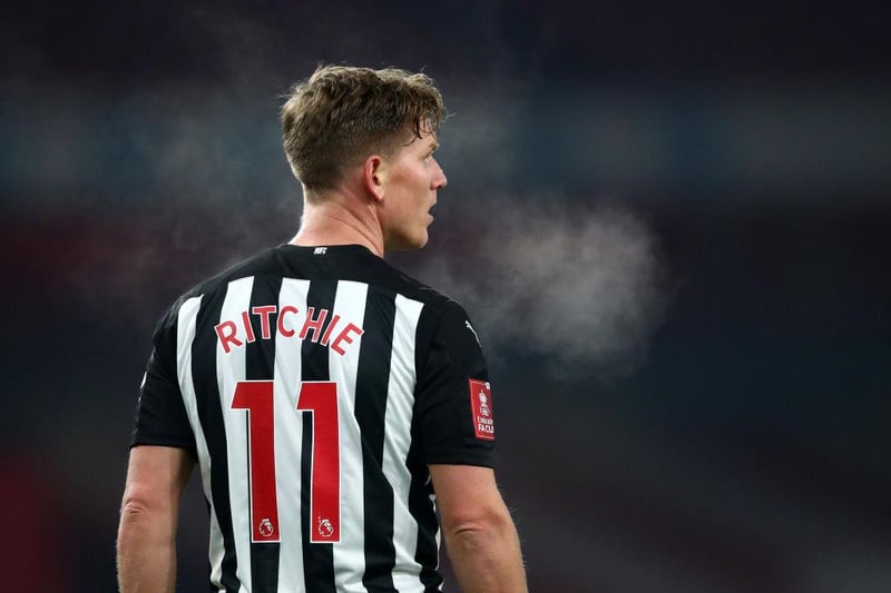Ritchie has just nine Premier League appearances to his name this season - five of which were starts. His only outing of 2021 so far came in THAT home draw with Wolves.