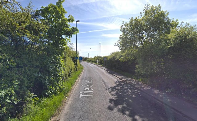 The driver was stopped in Tile Shed Lane