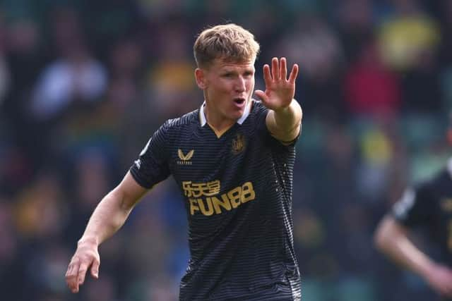 Newcastle United's Matt Ritchie came off the bench at Turf Moor.