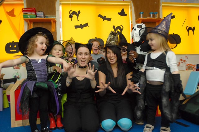 Look at the delight on the faces of these children at Ashfield Nursery as they enjoy Halloween celebrations in 2008.
