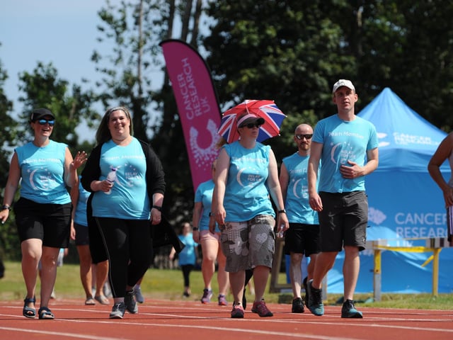 Cancer Research Relay for Life at Monkton Stadium, Jarrow.