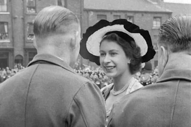 The Queen on one of her visits to the region. Photo: North East Film Archive.