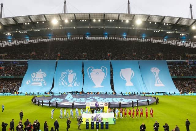 Manchester City won the Champions League, FA Cup and Premier League last season. 