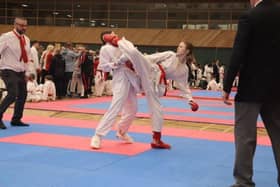 Competitors in action at the Temple Park Centre competition.