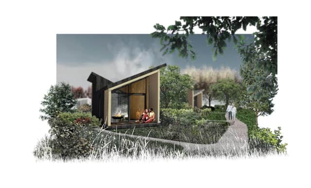 How one of the single cabins will look