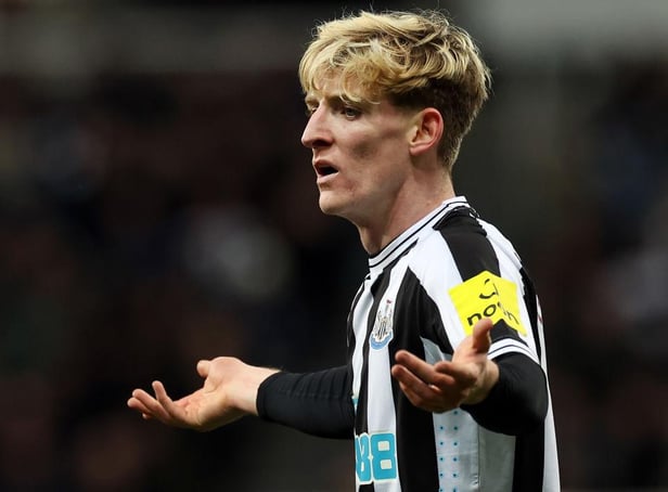 Anthony Gordon of Newcastle United is seen during the Premier League match between Newcastle United and West Ham United at St. James Park on February 04, 2023 in Newcastle upon Tyne, England. (Photo by Ian MacNicol/Getty Images)