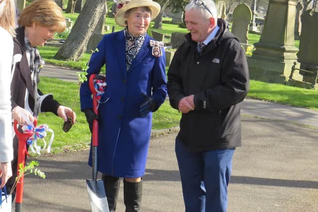Lord Lieutenant of Tyne and Wear Susan Winfield with organiser John Stewart.