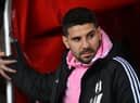 Fulham striker Aleksandar Mitrovic at the Stadium of Light last night.