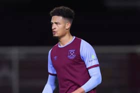 Frederik Alves playing for West Ham Under-23s.