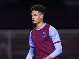 Frederik Alves playing for West Ham Under-23s.