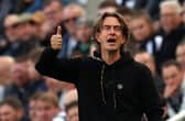 Brentford head coach Thomas Frank at St James' Park earlier this season.