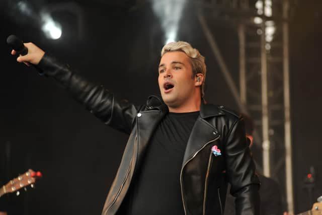 Joe McElderry performs in South Shields in 2018.