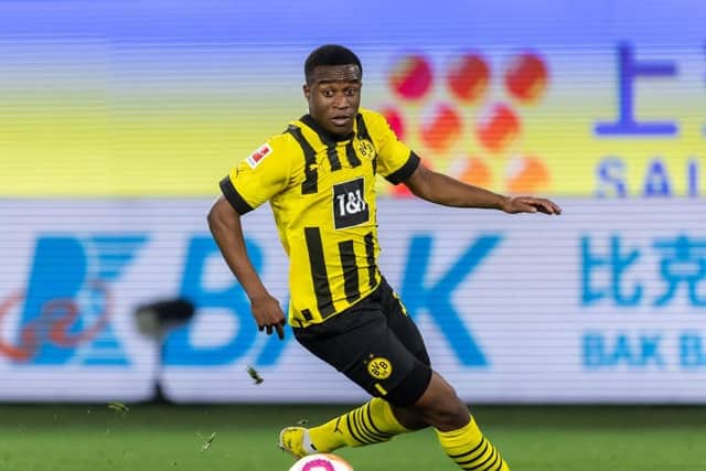 Borussia Dortmund retain hope of keeping hold of Newcastle United target Youssoufa Moukoko (Photo by Boris Streubel/Getty Images)