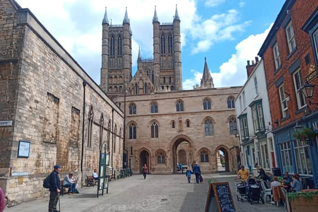 The medieval Cathedral Quarter in the nearby historic city of Lincoln
