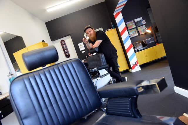 Barber David Garrick has opened up Community Barbers in Westoe Road.