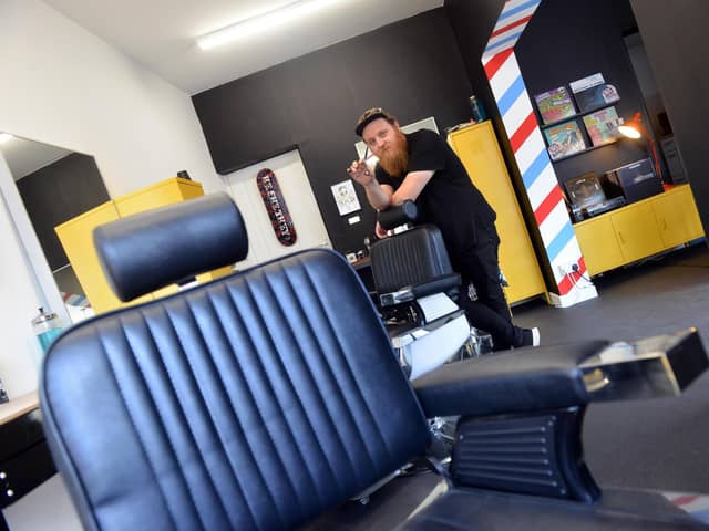 Barber David Garrick has opened up Community Barbers in Westoe Road.