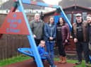 Keen Eye Creations built the custom swing for Ethan Robb.
