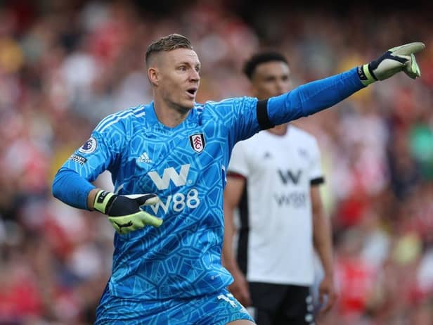 Fulham goalkeeper Bernd Leno (Photo by Eddie Keogh/Getty Images)