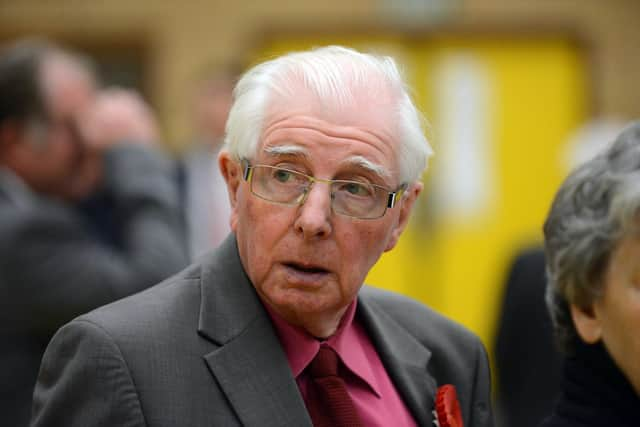 Alan Kerr at the 2015 local and general election at Temple Park Centre.