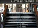 The players' entrance at St James' Park.