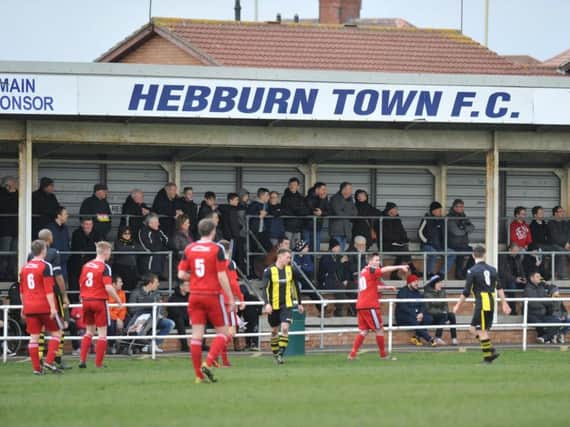 Hebburn Town's crowd yesterday was four times bigger as this season's previous highest.