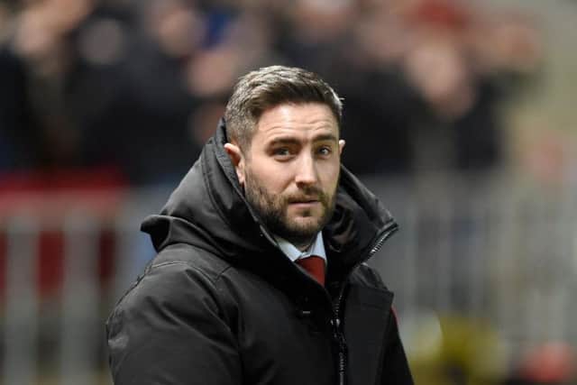Bristol City boss Lee Johnson, who could be facing axe should his side lose at St James's Park.