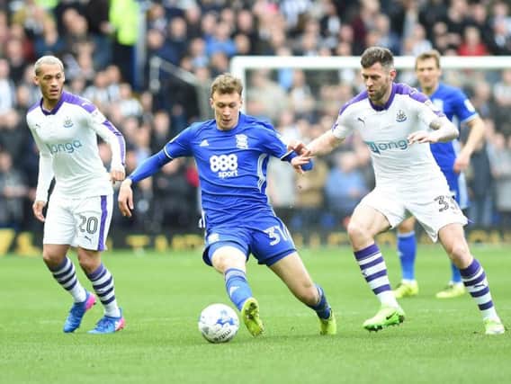 Yoan Gouffran & Daryl Murphy in action in Newcastle's 0-0 draw