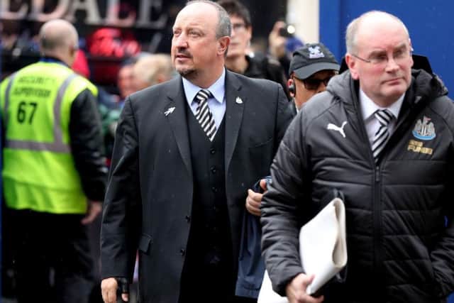 Rafa Benitez at Selhurst Park.
