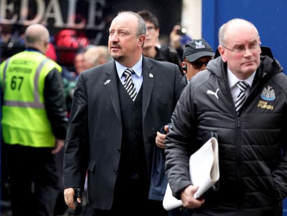 Rafa Benitez at Selhurst Park.